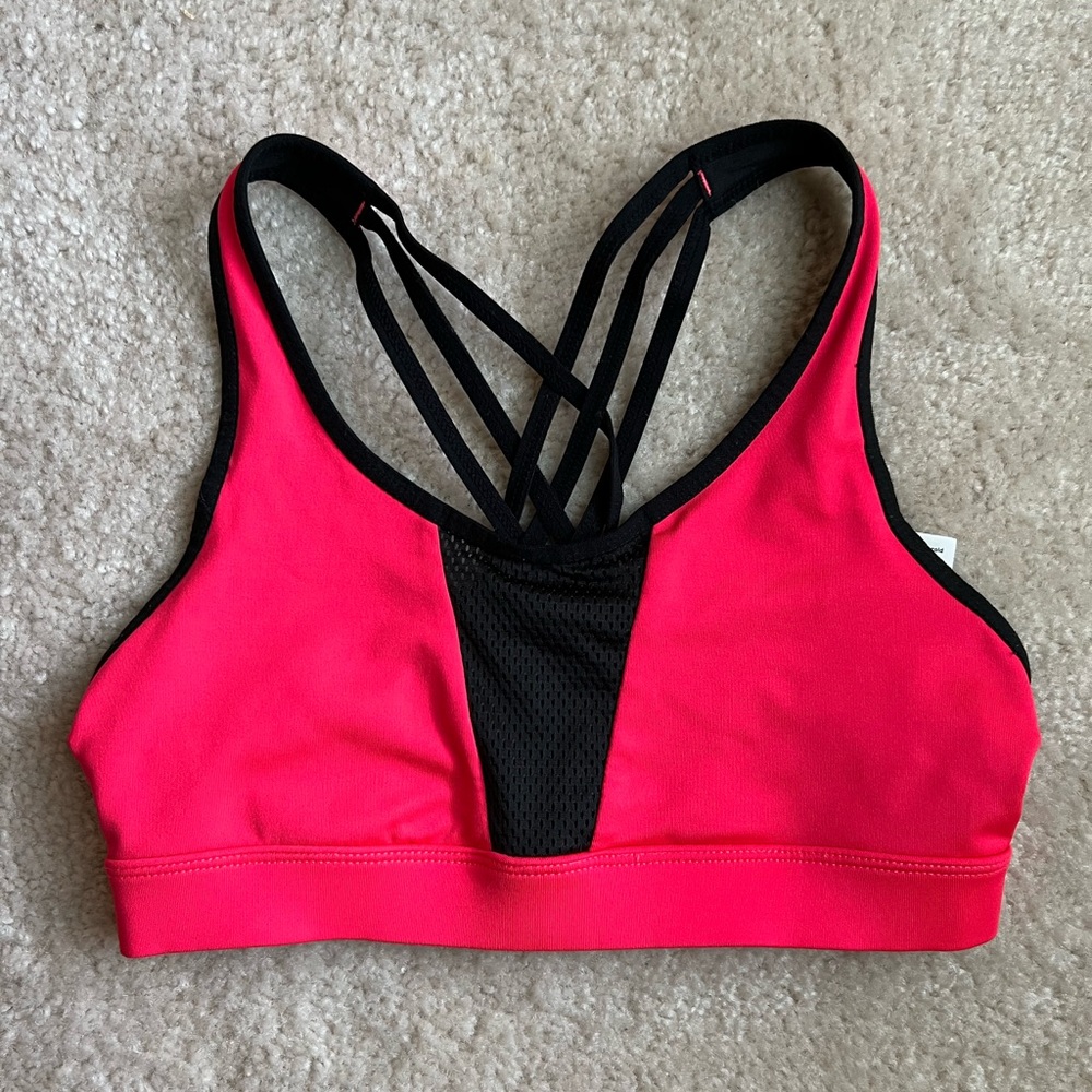 Champion Black and Pink Sports Bra XS